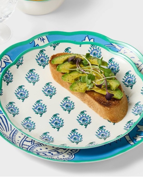 Roller Rabbit Other - Roller Rabbit X Target 4-Piece Bouquet Melamine Salad Plates 9-inch BPA Free